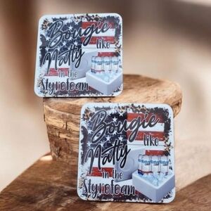 2 Pack Bougie like Natty in the Styrofoam Coasters